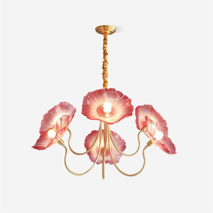 Glasblomsterkrone moderne lampe