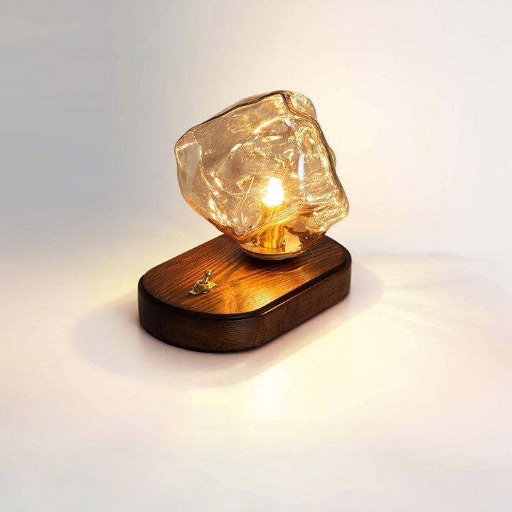 Isstensk design glasbordlampe som boligdekoration