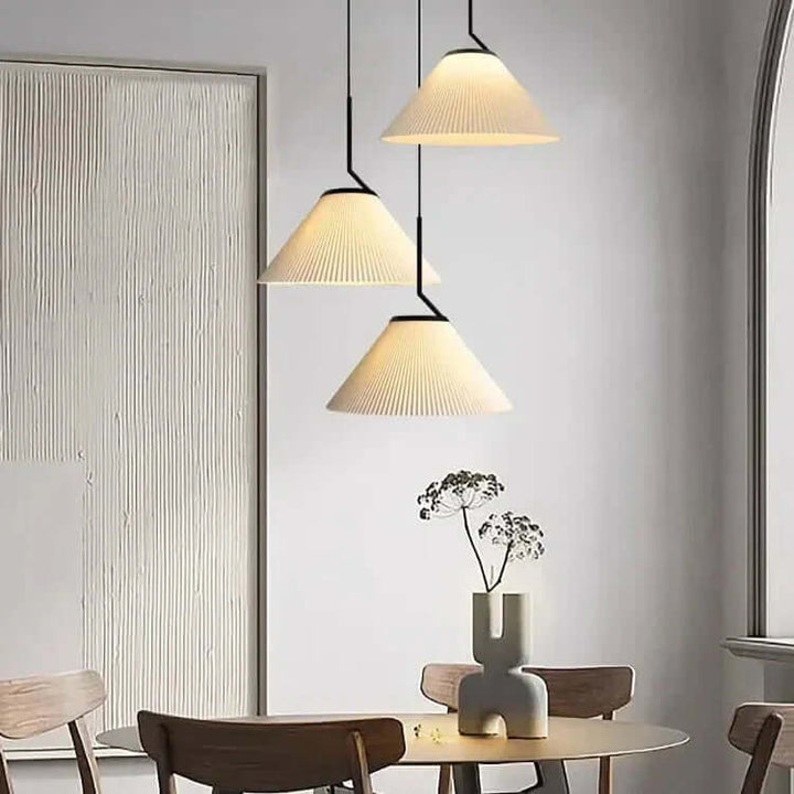 Nordisk Rynket Creme Pendel Lampe