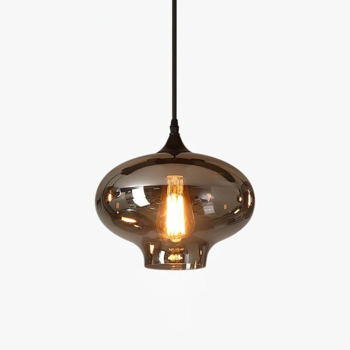 Moderne Glasflaske Pendellampe