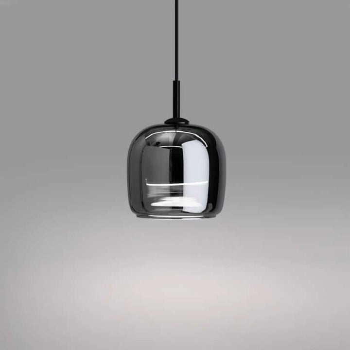 Moderne sort glas loftlampe