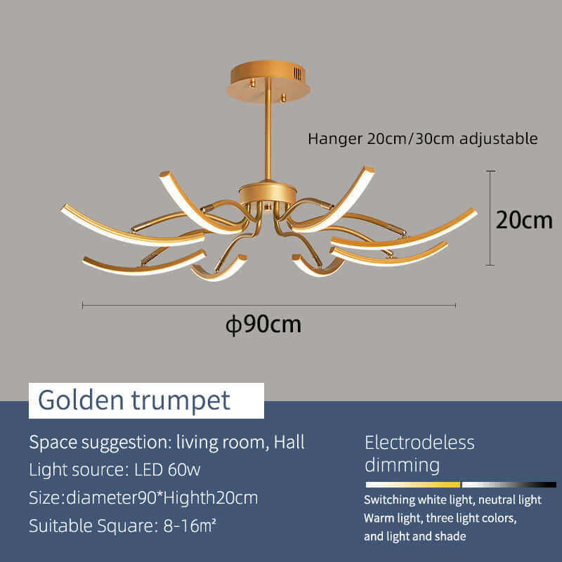 Moderne loftlampe kvalitetsmateriale