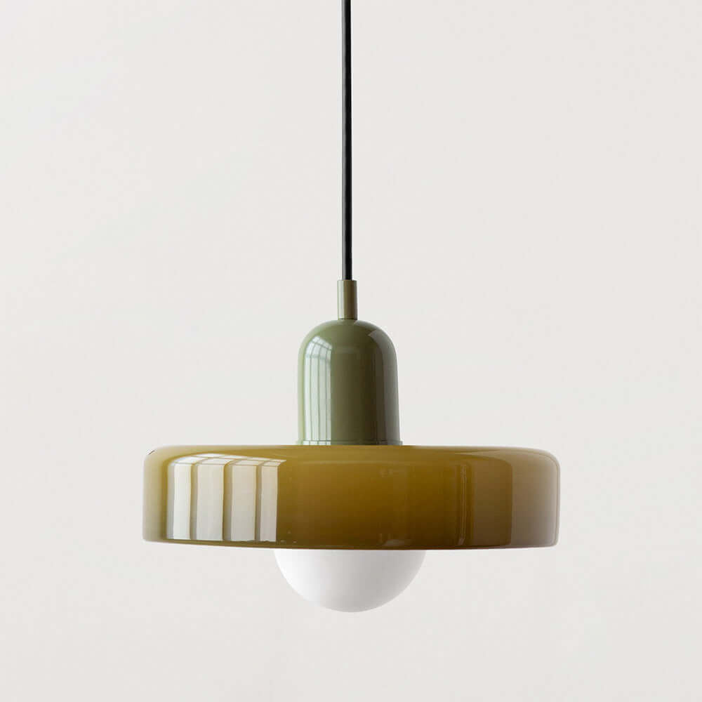 Farverig Glas Loftslampe - Bauhaus Stil