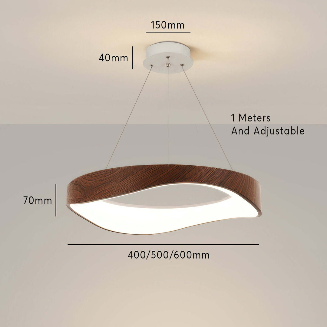 Moderne rund LED pendellampe til alsidig indendørs belysning