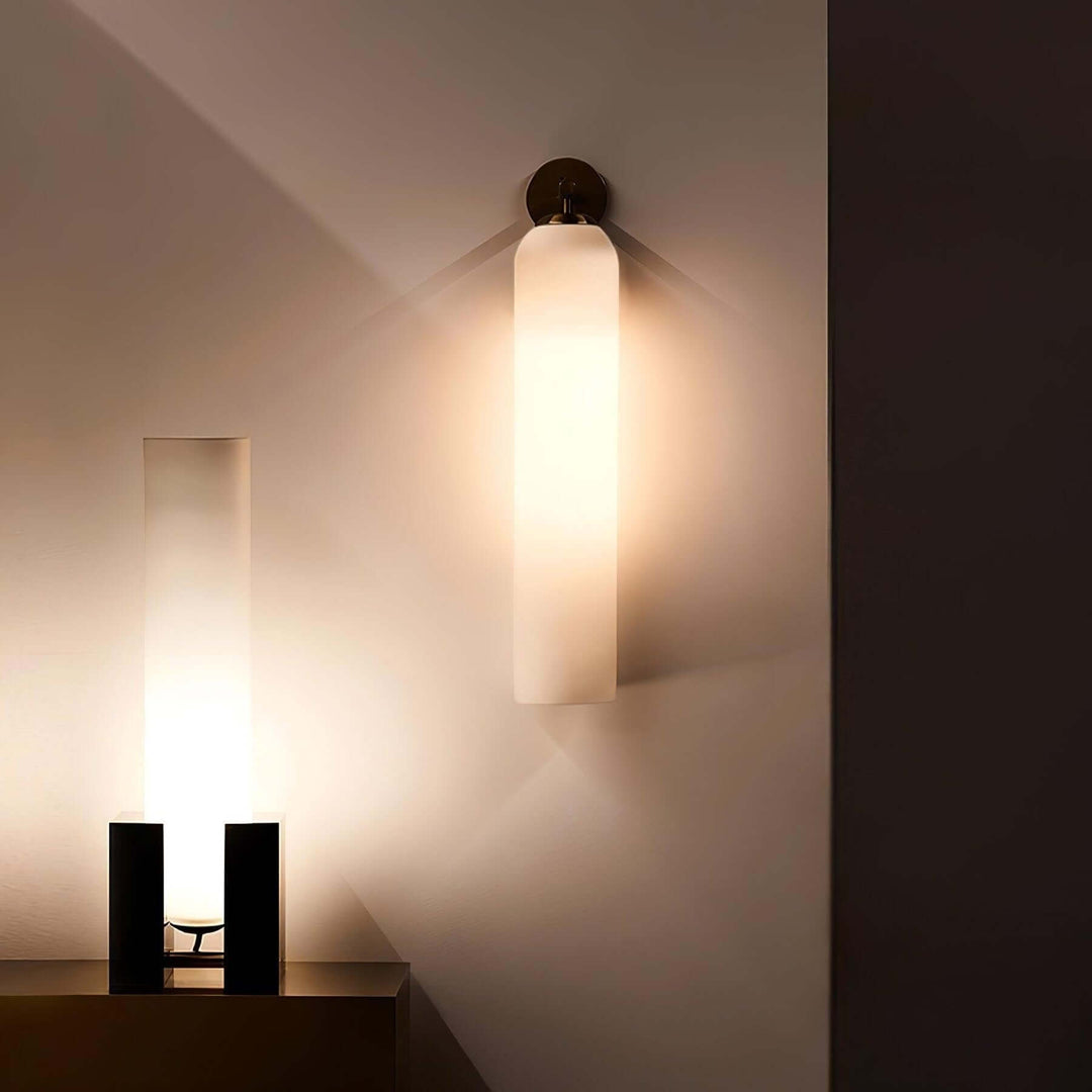 Moderne glas væglampe