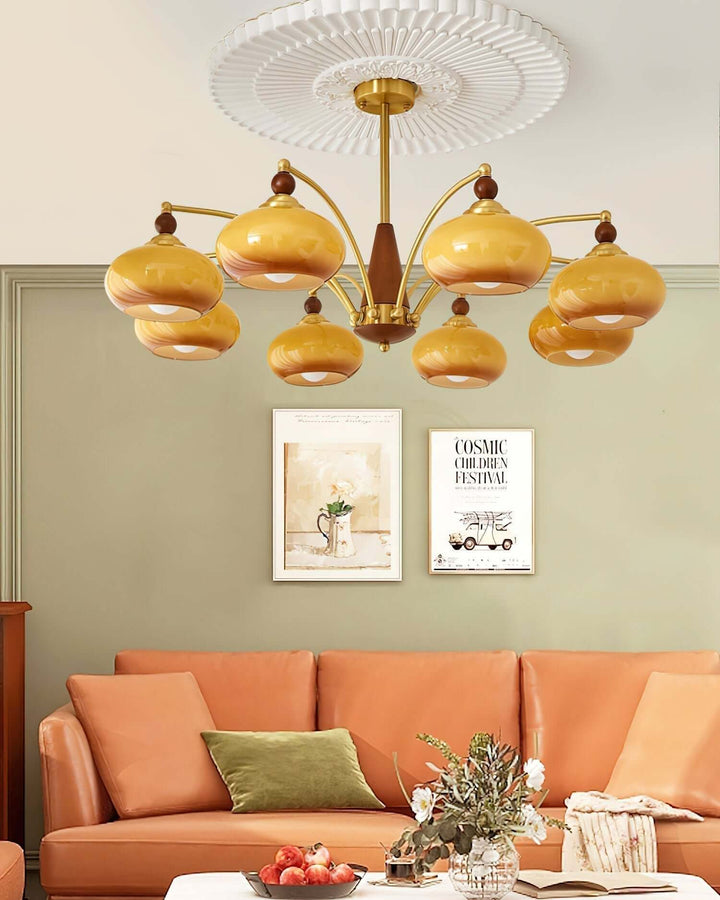 Retro loftlampe, 5 lyskilder