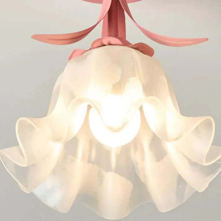 Tiffany-stil loftlampe simpelt mini-blomstermønster