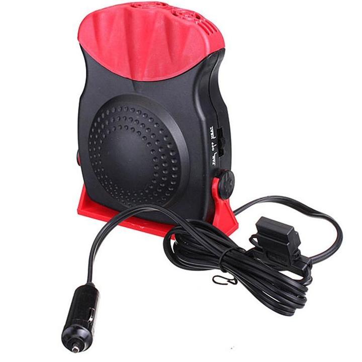 Universal 12V defroster og varmeblæser mod dug og is om vinteren, køler om sommeren i bilen.