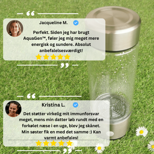 Højteknologisk brintvandflaske med avanceret elektrolyseteknologi.