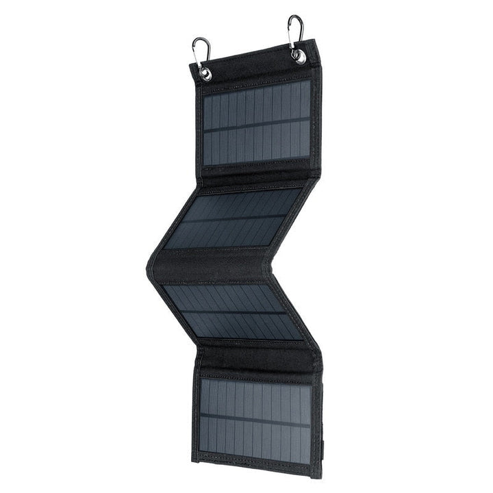 Kompakt 50W foldbart solpanel, nemt at pakke med til vandring og rejser.