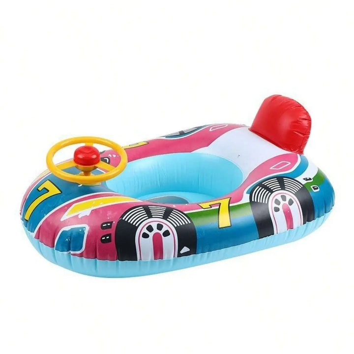 Børns oppustelige badesvømmering i sjovt bil design, perfekt til pool, strand og vandleg.
