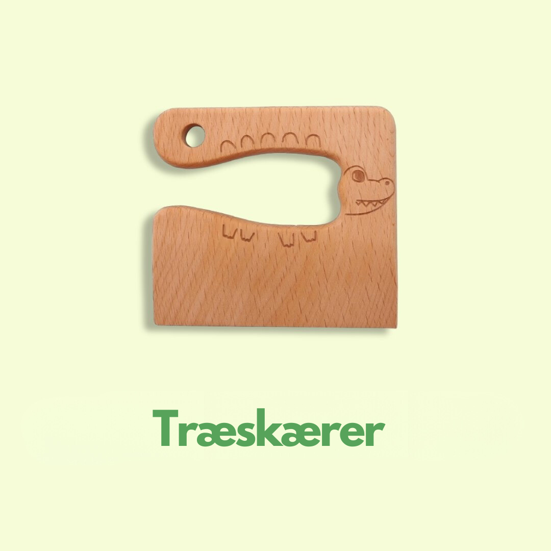 Børnekøkkensæt: 3 sikre børneknive, frugtskærer, grøntsagsskærer. Tryg madlavning til børn.