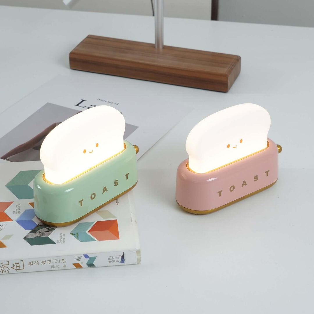 Bordlampe Toast-design (integreret batteri)