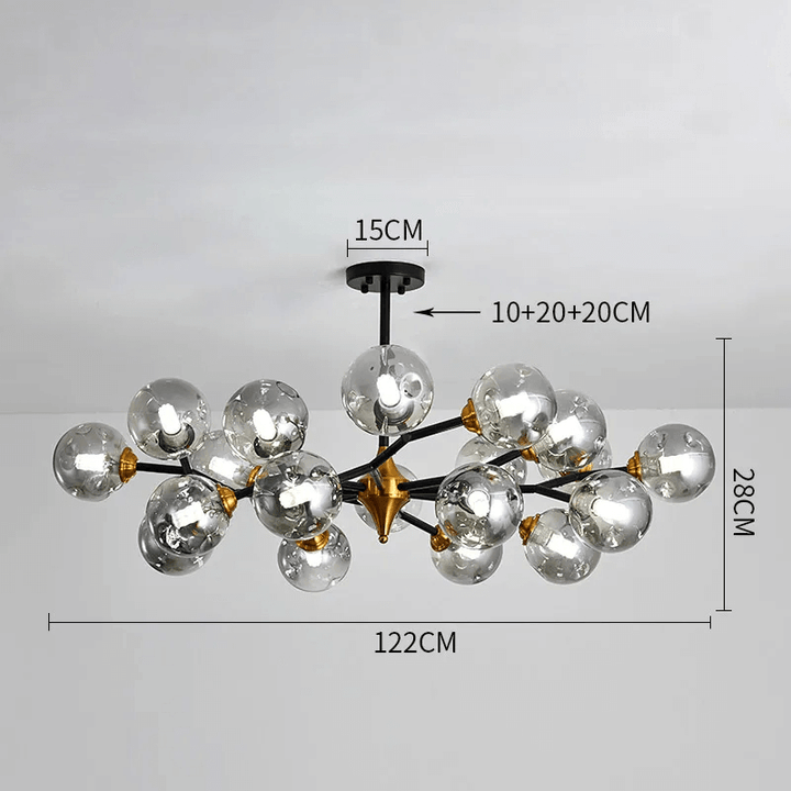 Moderne Glaslampestage med LED - Loftlampe