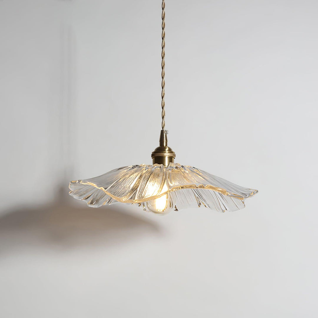 Glasblomst lampe, vedhængslampe, stuebelysning