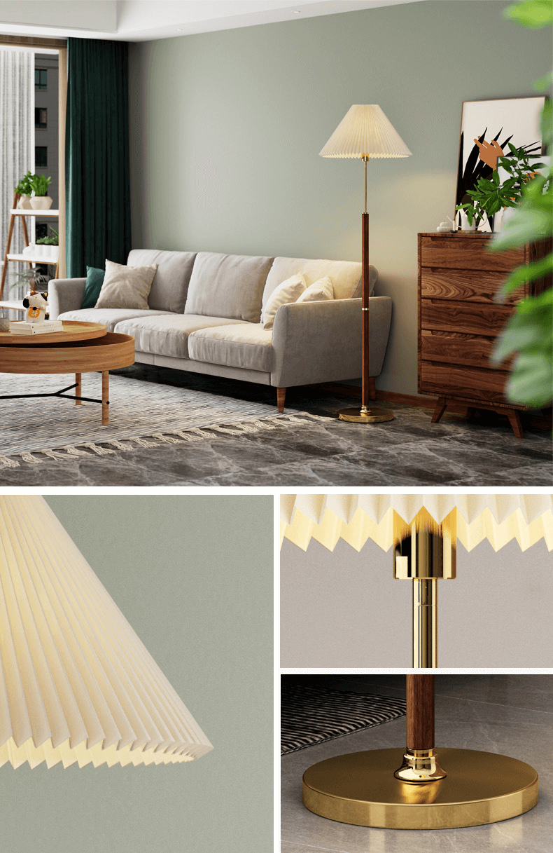 Moderne Rispapirlampe - Gulvlampe