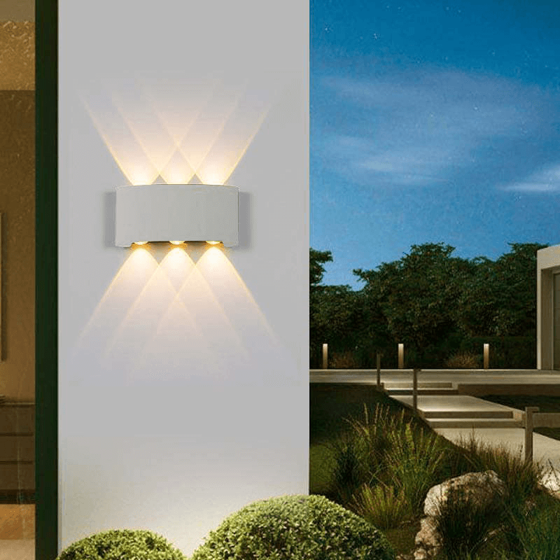 Udendørs LED-væglampe, Vandtæt Aluminium