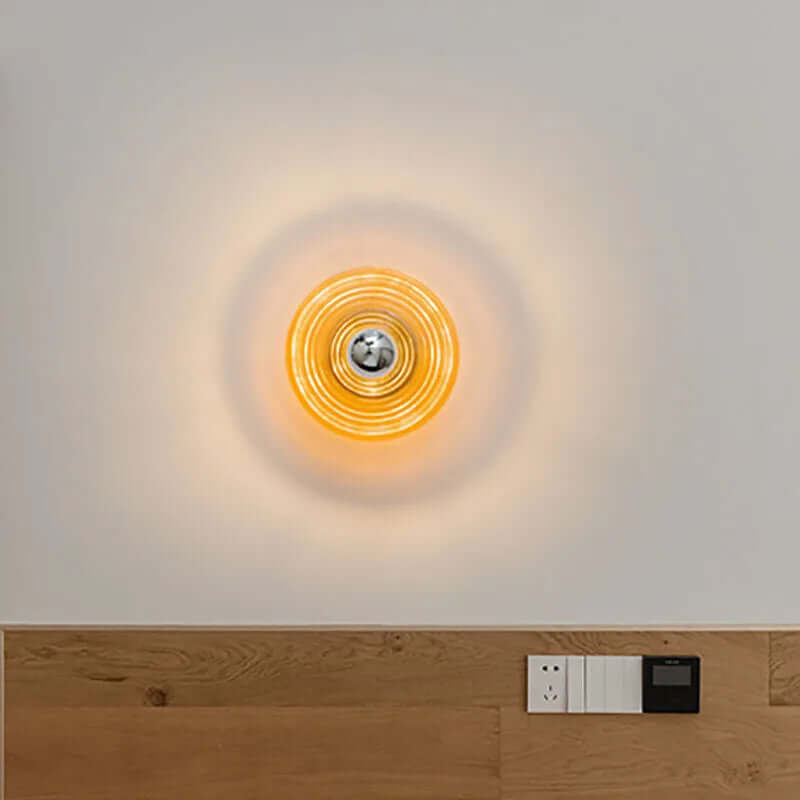 Vintage LED Væglampe i Glas