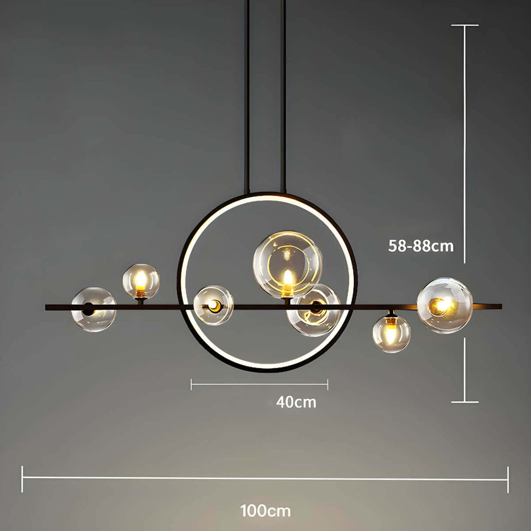Elara | Moderne Loftslampe i Glas