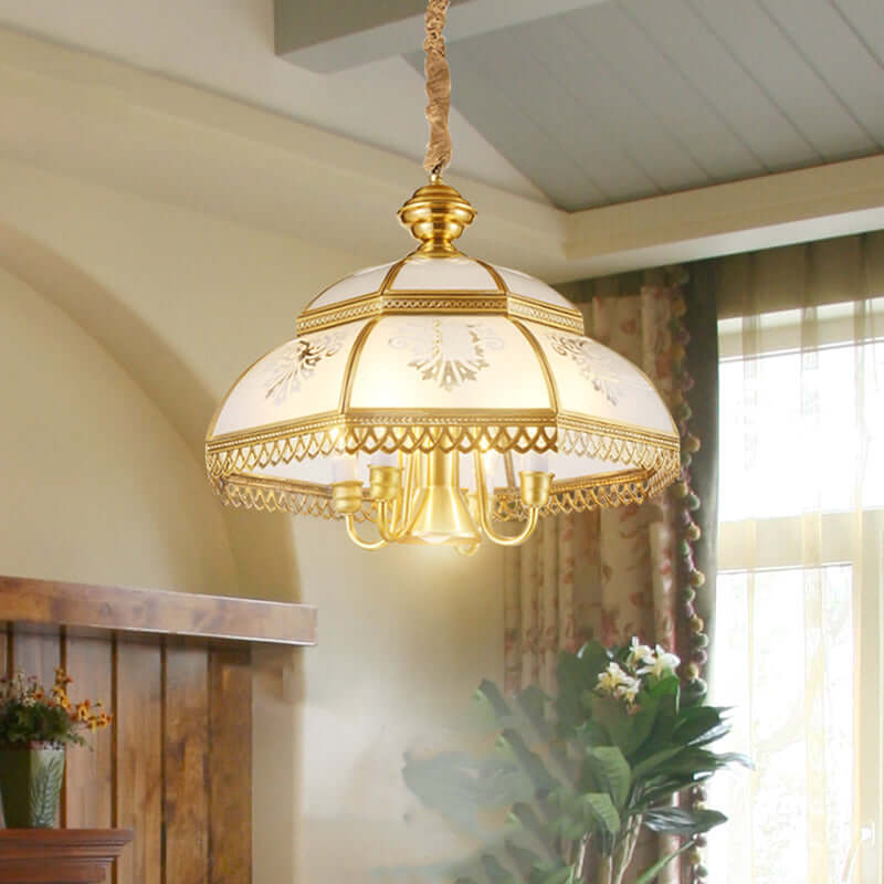 Nikkel Geometrisk Loftlampe Design