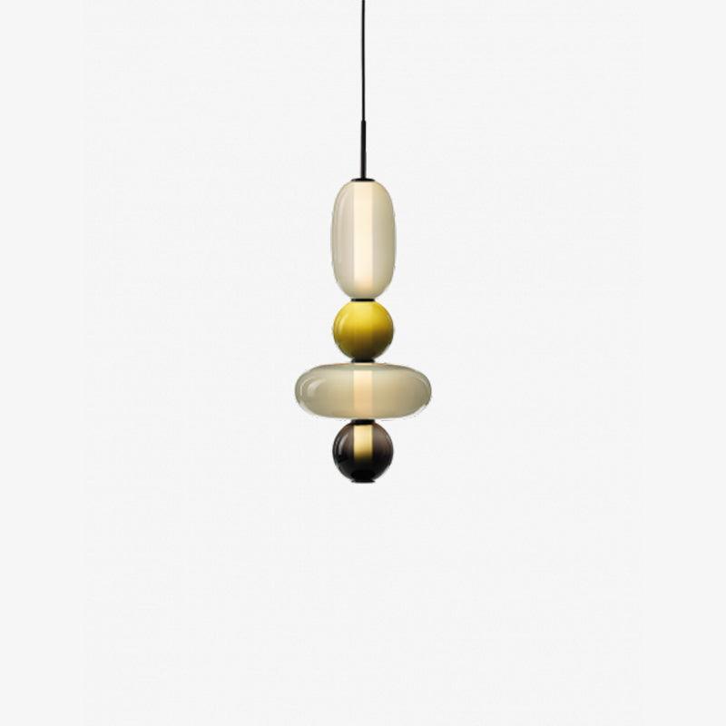 Lampe Pendante En Verre Confit