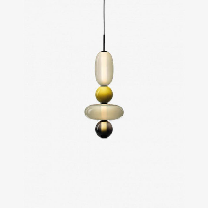 Lampe Pendante En Verre Confit