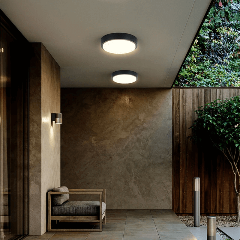 Udendørs LED-loftslampe, vandtæt aluminium