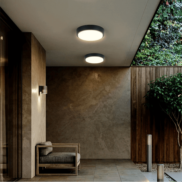 Udendørs LED-loftslampe, vandtæt aluminium