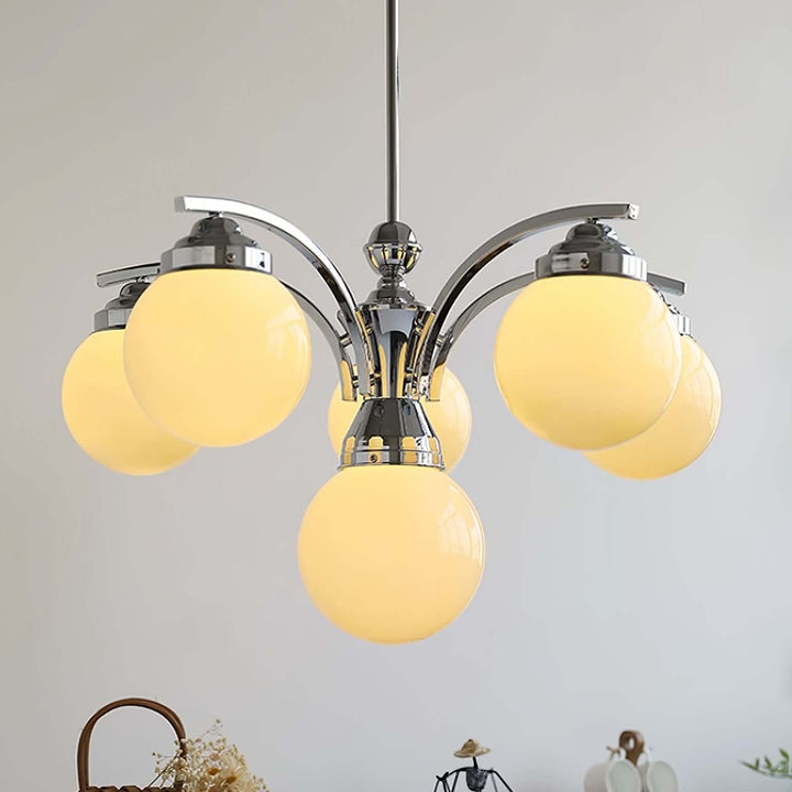Retro Salamanca Kroonluchter Rond Glas Licht