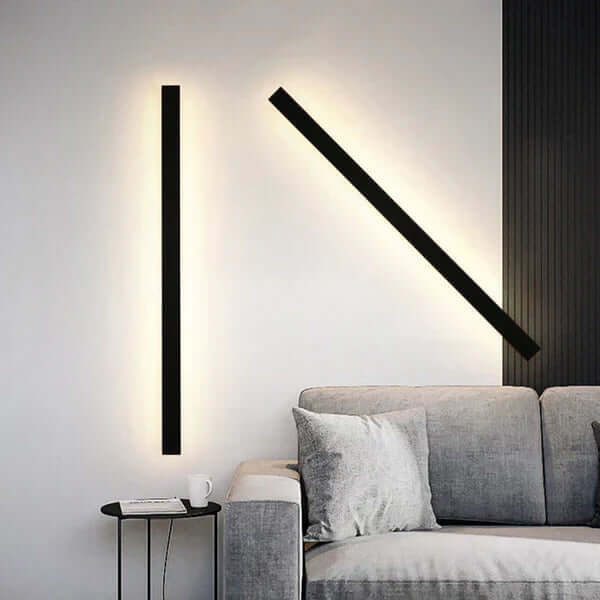 Moderne LED væglampe med kantdesign