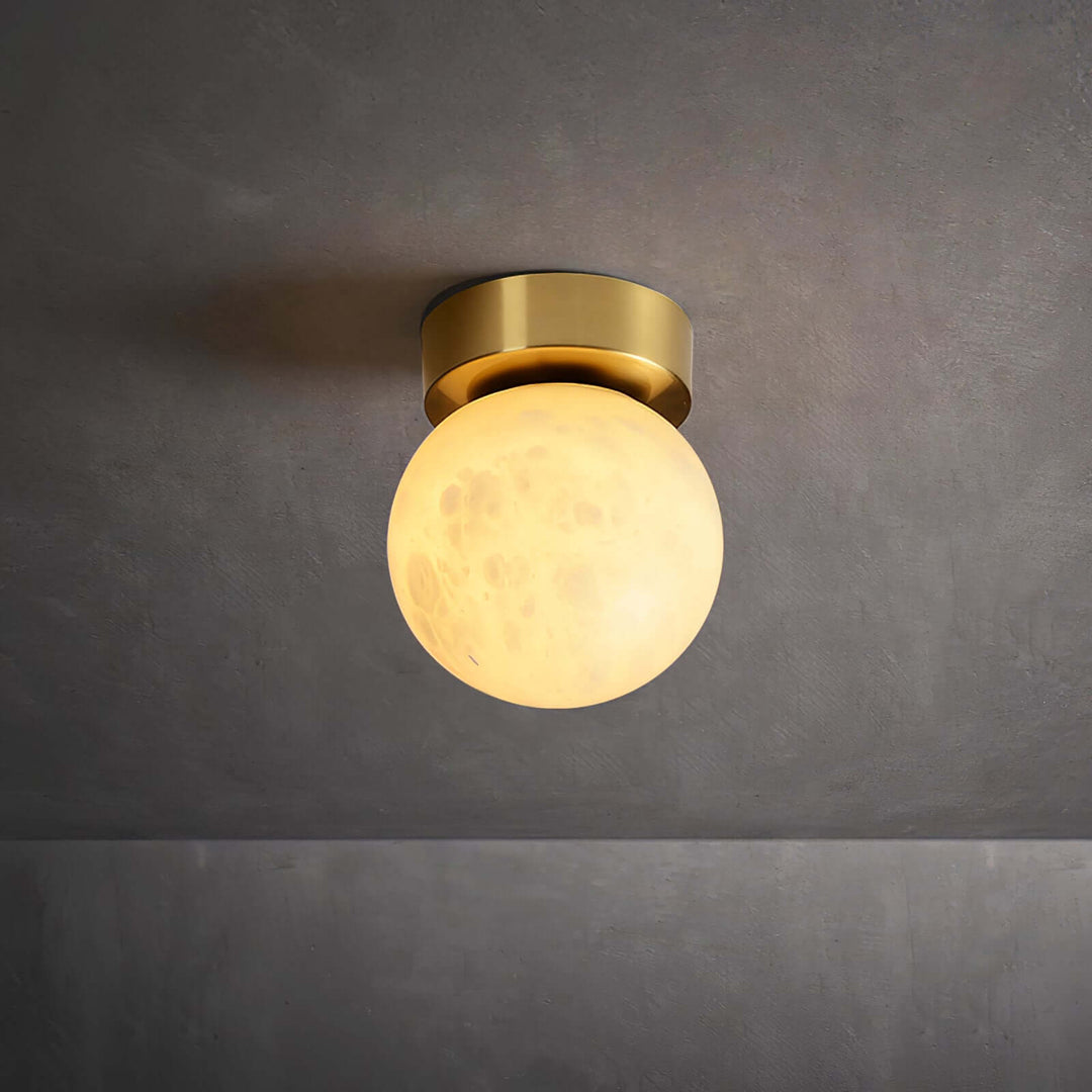 Måne lys alabaster loftlampe