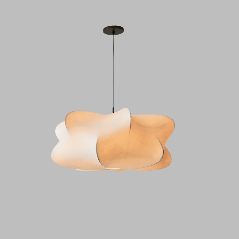 Moderne Japansk Silkelampe - Wabi Sabi - Stemningsfuldt Lys