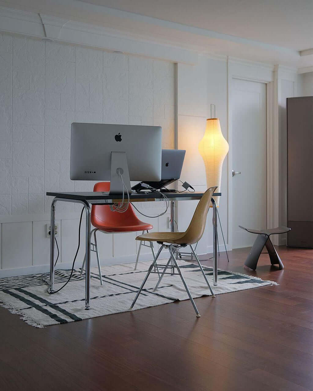 Lampadaire En Papier De Riz