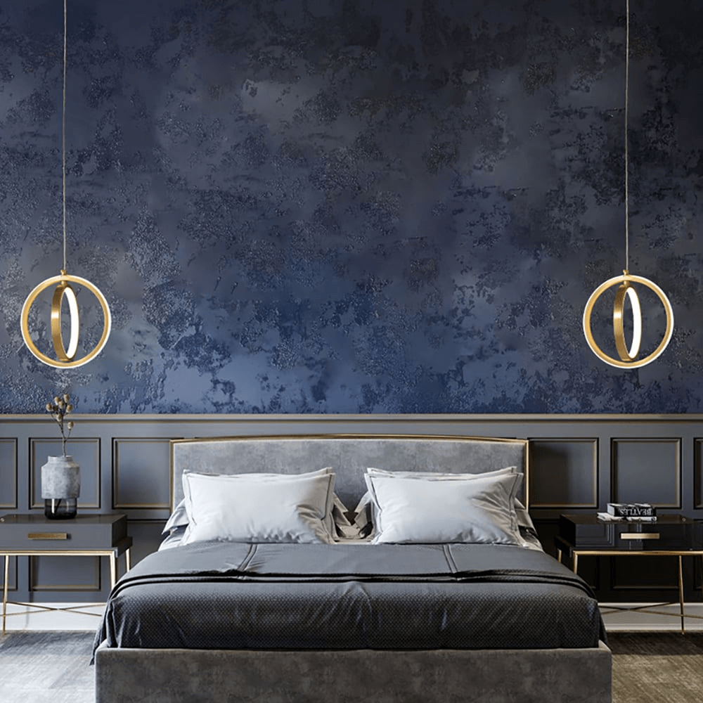 Dobbelt LED Pendellampe i Messing - Moderne Design