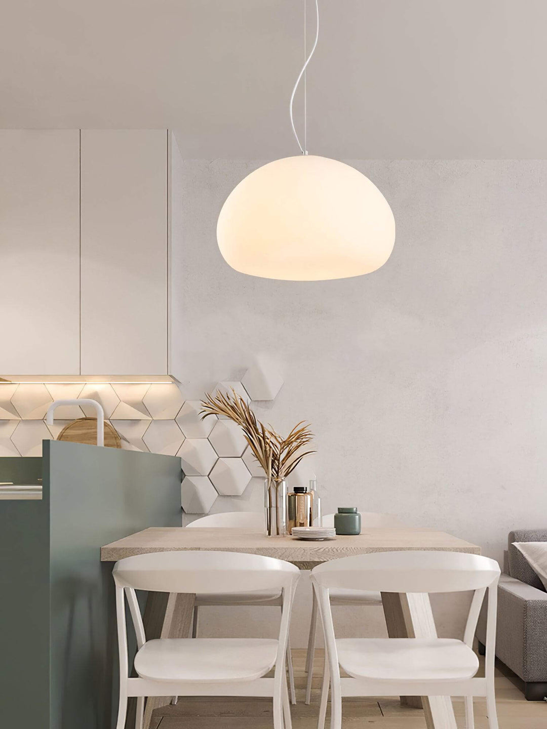 Moderne pendelampe – blødt lys