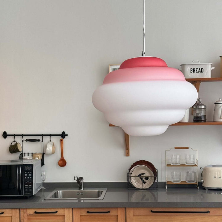 Moderne pendellampe med gradient farve