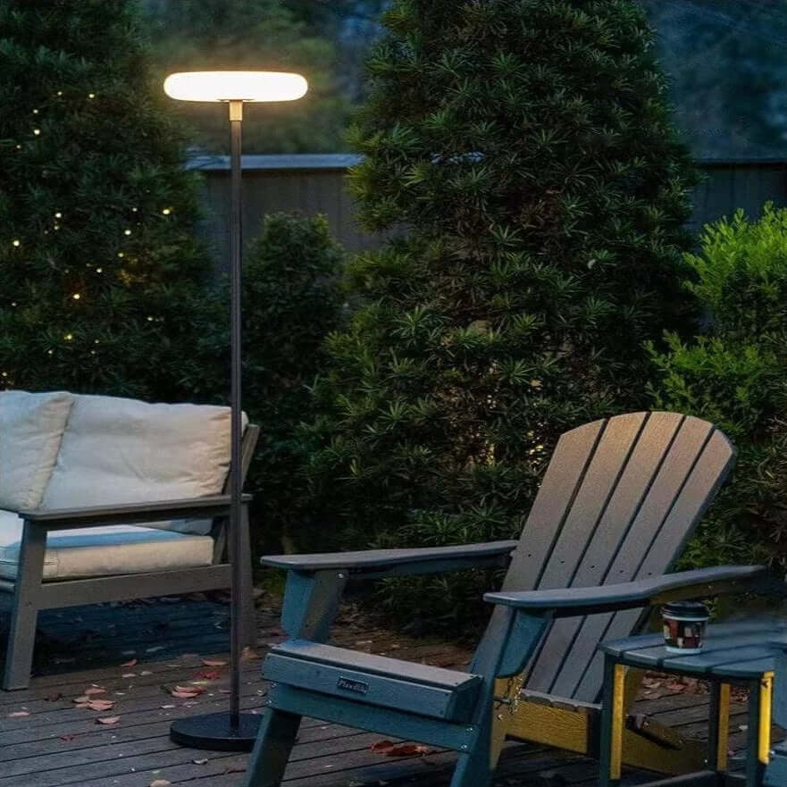Udendørs solcellelampe - Moderne stolpe