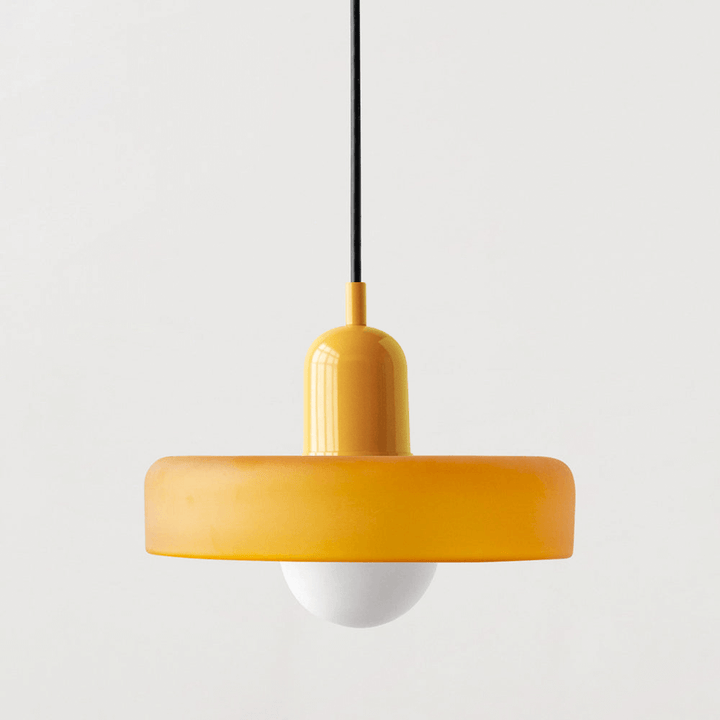 Farverig Bauhaus-stil glasloftslampe