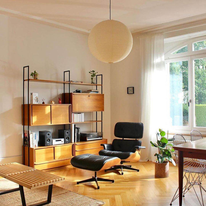 Moderne pendellampe Akari serie A