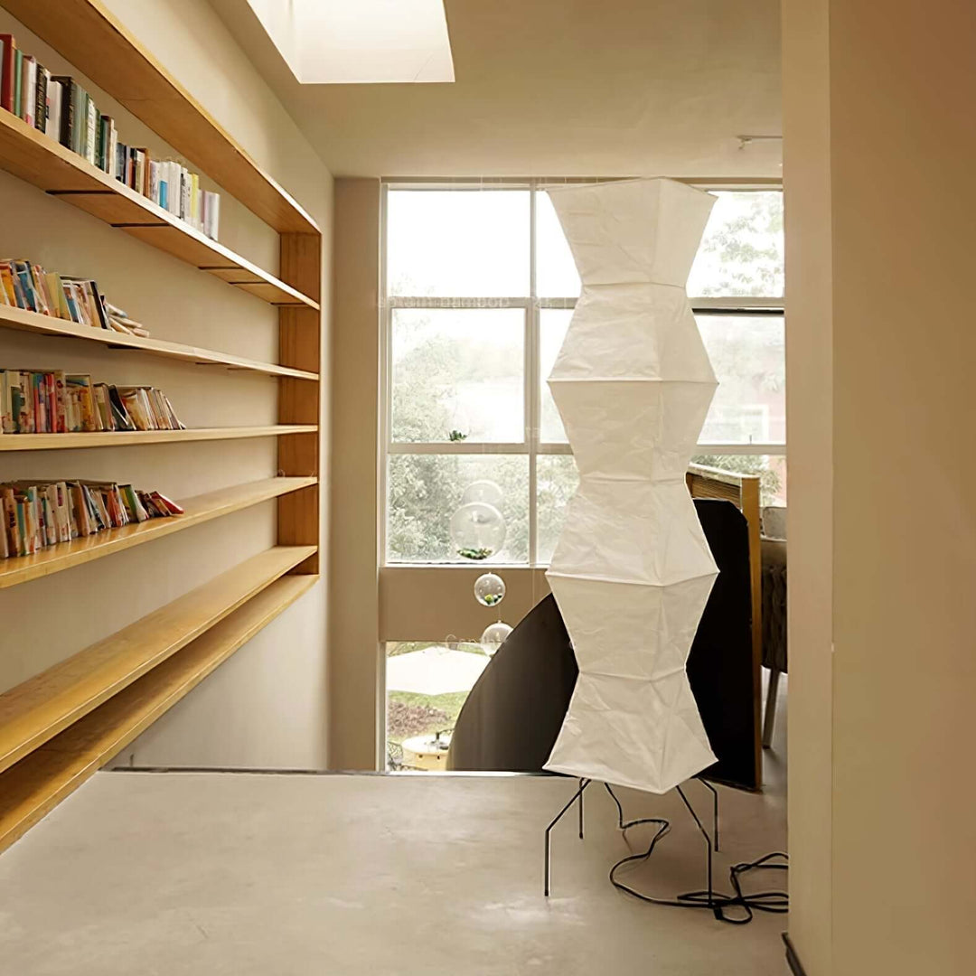 Lampadaire En Papier De Riz