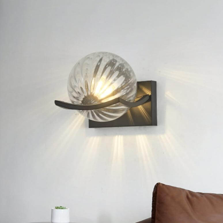 Moderne LED glasvæglampe