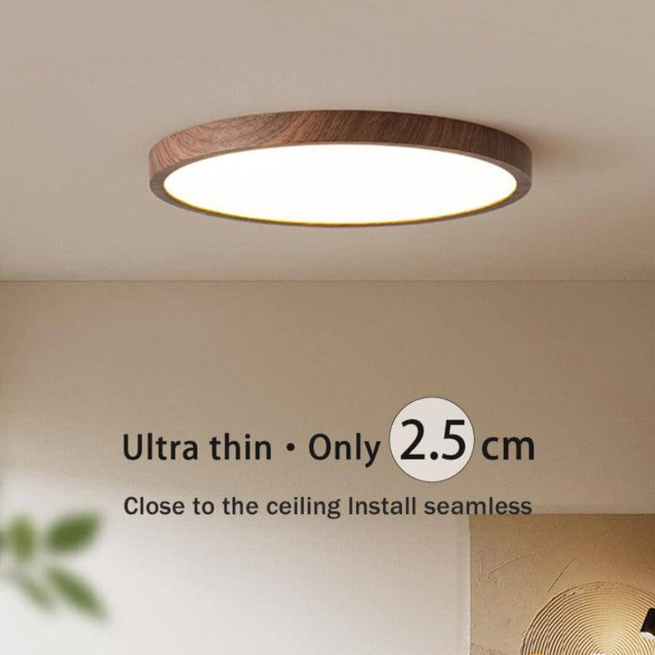 Flad rund loftlampe
