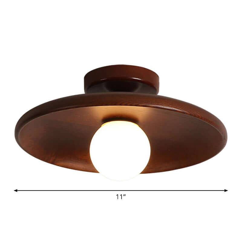 Lavloftet skålformet loftslampe