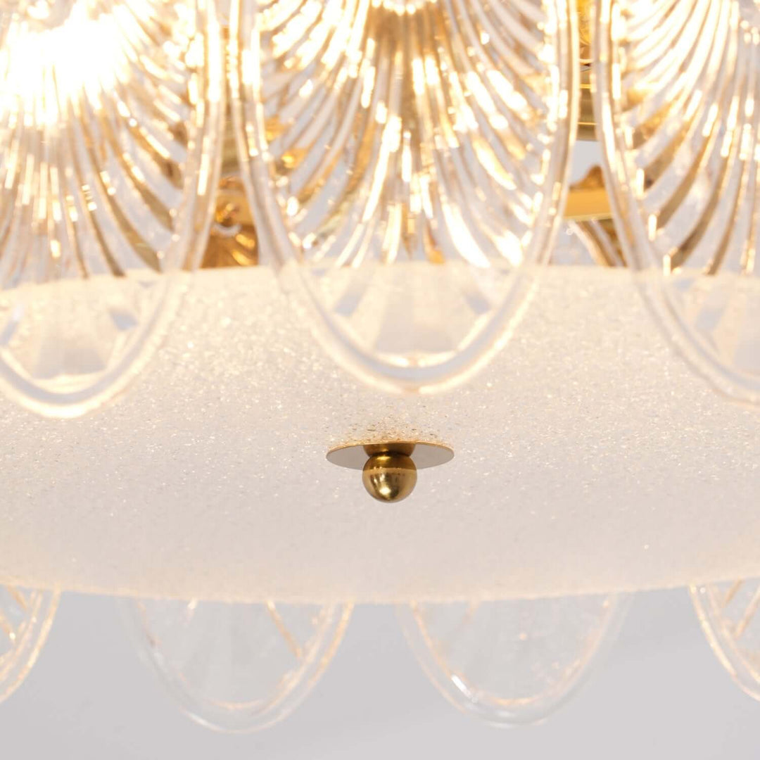 Motif Décoratif Lustre Rond En Verre