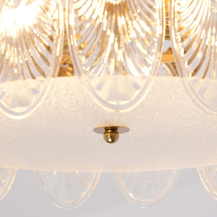 Motif Décoratif Lustre Rond En Verre