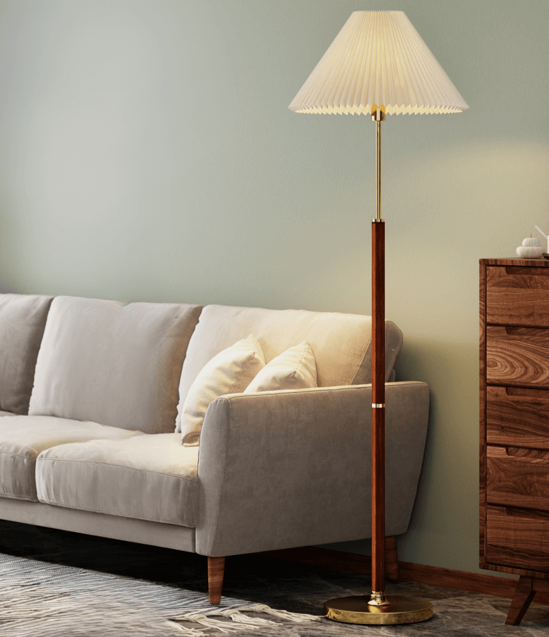 Moderne Rispapirlampe - Gulvlampe