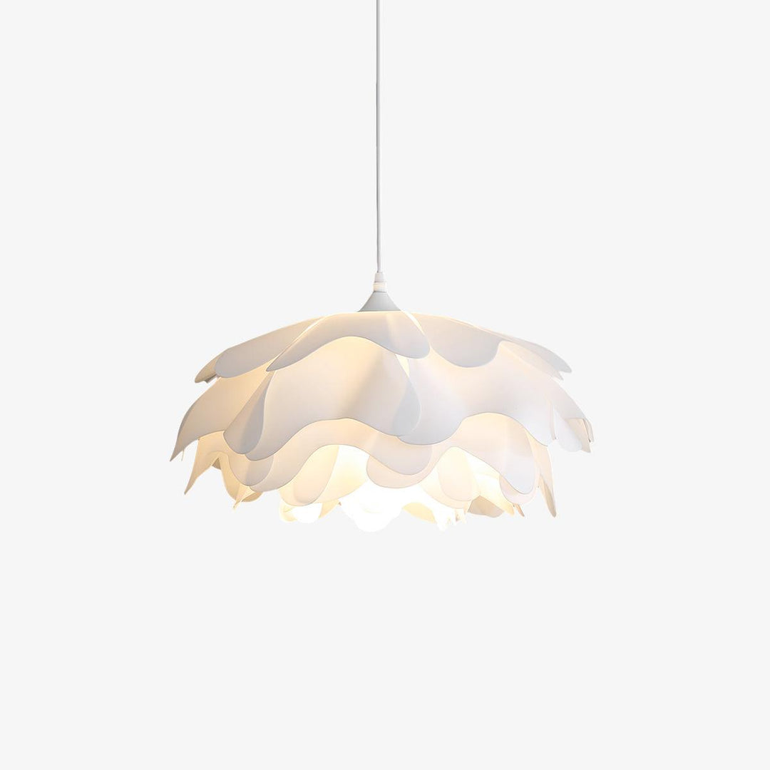 Hvid blomster loftslampe