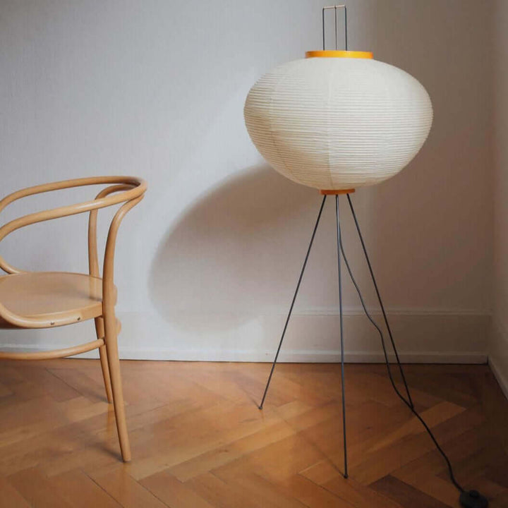 Lampadaire En Papier De Riz