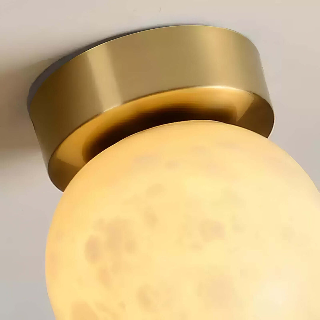 Måne lys alabaster loftlampe