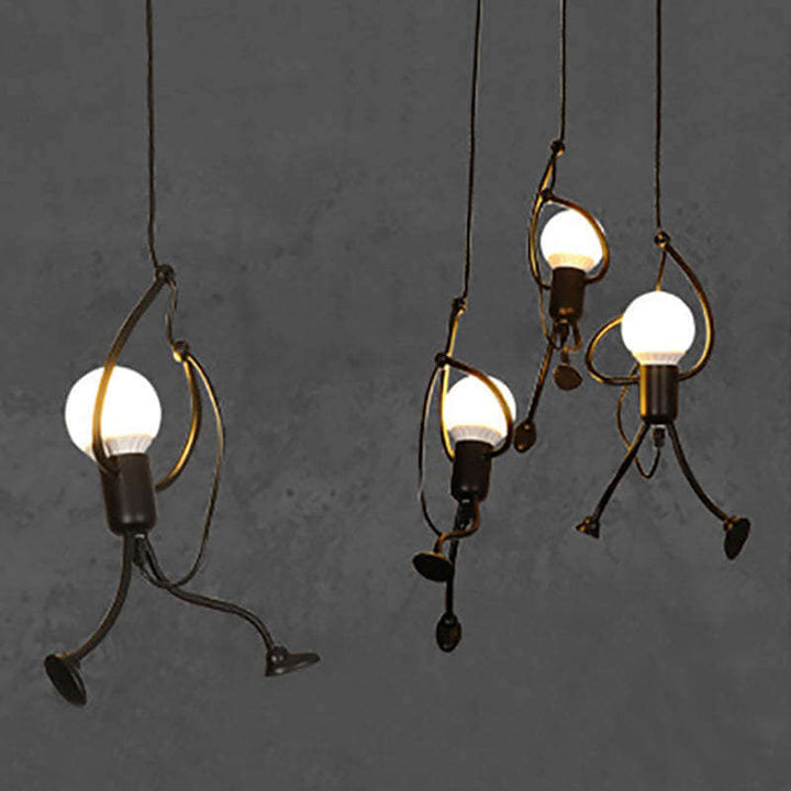 Retro pendel lampe, geometrisk lampe, indretningslys